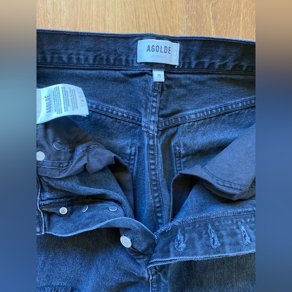 AGOLDE size 26 90’s jean black wash - Picture 3 of 9